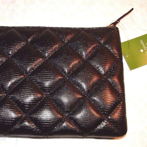 KATE SPADE BLACK QUILTED LITTLE GIA BAG NWT - Picture 4 of 5